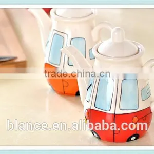 Ceramic Tea Coffee Pot Bus Design thumbnail-1
