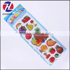 Custom Colorful Safe and Non-toxic Fruit Foam Sticker for Child Play thumbnail-1