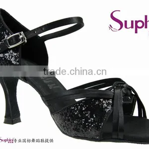 Suphini Red Glitter Shiny Sexy Latin Dance Shoes thumbnail-2