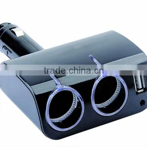 12V/24V 1 TO 2 CIGARETTE SOCKET With One USB thumbnail-1