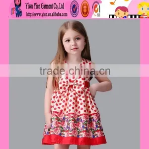 2016 Europe Market Sleeveless Kids Clothes Girls Dresses Summer Stylish Kids Beautiful Model Dresses thumbnail-4