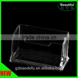 Clear Acrylic Desktop Business Card Holder Manufacture thumbnail-1