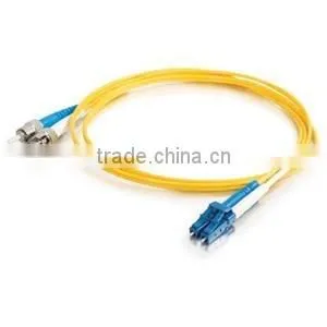 15m LC-ST 9/125 OS1 Duplex Singlemode Fiber Optic Cable (Plenum-Rated) thumbnail-1