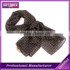High Quality Customizable Digtial Printed Silk Scarf Fashionable thumbnail-1