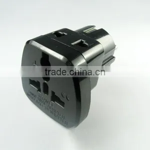 New Products 2016 Double Socket 2 Ways Universal Travel Adaptor, Brazil to Eu Adapter Plug thumbnail-4