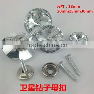 New Product Special Design Decorative Clear Crystal Button China Sale thumbnail-1