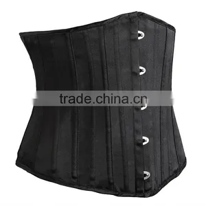 24 Spirals Steel Boned Corset Waist Training Cincher Underbust Waspie Bustiers thumbnail-6
