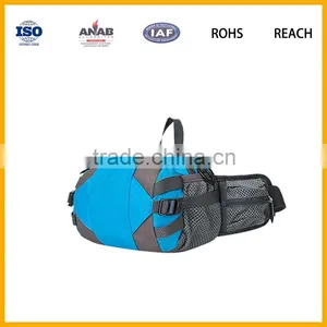 Fashionable Multilayer Nylon Material Cycling Zipper Waist Bag With Small Pocket for Mobile Phone thumbnail-1