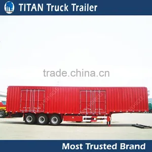 Titan Dry Cargos Transport Box Semi Trailer, Van Type Semi Trailer for Sale thumbnail-3