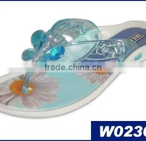 Clear Women Plastic Jelly Shoe Sandal thumbnail-1
