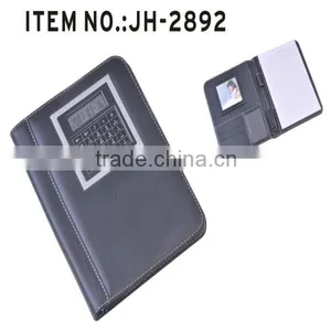 Standard Size pu Leather Portfolio Folder With Calculator thumbnail-1