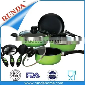 Green Non-stick Induction Cookware Set thumbnail-1