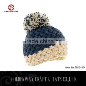 2016 Custom Cotton Embroidery Knitted Hip Hop Beanie Hat thumbnail-1
