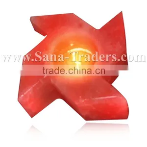 Himalayan Natural Rock Salt Designed Tea Light thumbnail-1