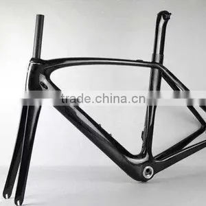 Full Carbon Fiber 700C Road Bike Frame+seat Post+clamp+headset+fork thumbnail-1