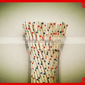 Party Supplies Food Grade Print Straw Pack in PVC Tube Paper Drinking Straws for Wedding Party thumbnail-4