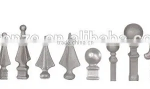 Wrought Iron Spearhead Iron Gate and Fence Finials thumbnail-1
