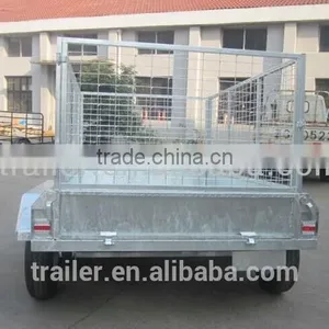 High Quality Hot Dipped Galvanized Heavy Duty 8x5ft Tandem Fully Welded Trailer thumbnail-6