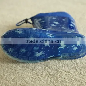 Kids Star PVC Transparent Rain Boots With Collar thumbnail-2