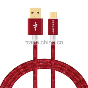 VOXLINK Fast Charging 5v 1a Gold Plated 1m Crocodile USB Typc c Charger Cable for Macbook thumbnail-4