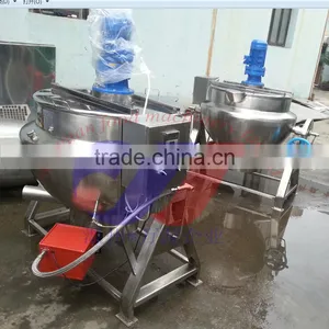 Tilting Cooking Kettle Nature Gas Heating Jacketed Kettle thumbnail-1