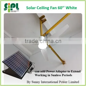 Vent Goods Solar Panel Ceiling Fan Solar Fan for Home Appliance Heat Exchanger Solar Battery thumbnail-3