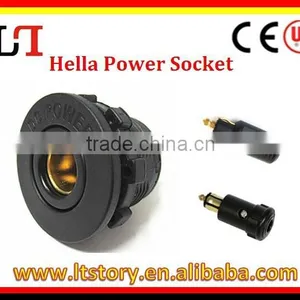MERIT HELLA SOCKET FLUSH PANEL MOUNT 12 VOLT ACCESSORY POWER 12V FRIDGE thumbnail-1