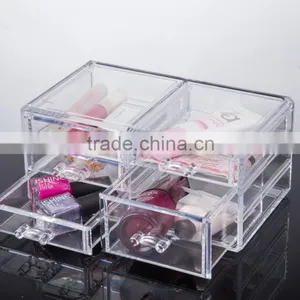 Simple Plastic Rectangular Cosmetic Storag Box With Five Drawer thumbnail-1