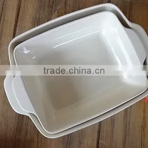 7''/9''/11'' Ceramic Bakeware Ceramic Square Bakeware Cake Ceramic Tray thumbnail-5