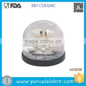 Resin Fantastic Man Standing Decor Blowing Snow Globe thumbnail-1