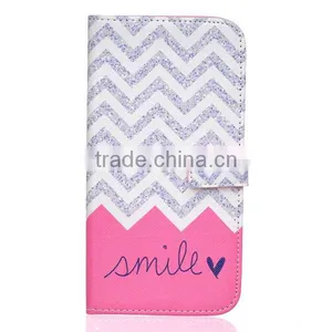 Painting Phone Case Wallet Leather Case Leather Flip Holster for Samsung S7 Edge thumbnail-1