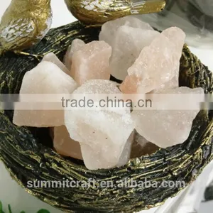 Resin Bird Nest Shaped Rock Natural Crystal Salt Lamps thumbnail-2