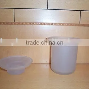 Glass Sanitary Ware,glass Toilet Brush Cup,glass Cup for Toilet Brush thumbnail-1