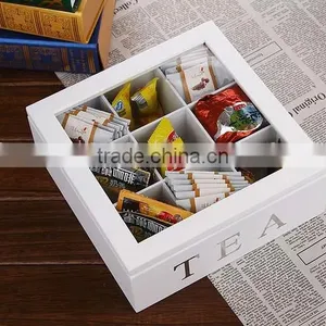 White Wooden Tea Box thumbnail-2