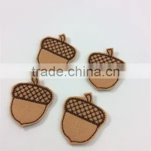 2017 Acorn Felt Embellishment/Felt Applique/Feltie Nut Made in China thumbnail-1