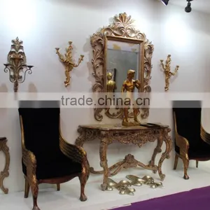 Ornate Polyresin Decorative Framed Mirror for Indoor Use thumbnail-4