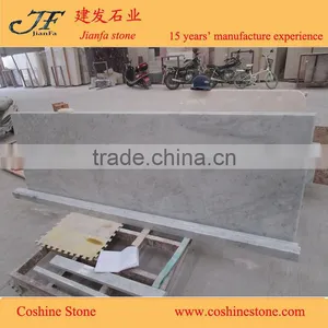 White Marble Table Tops Italian Bianco Carrara White Countertop Kitchen Cabinets thumbnail-4