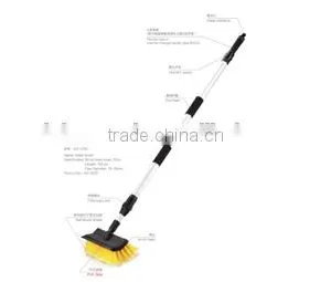 Microfiber Soft Bristle Telescopic Car Wheel Wash Dust Detailing Cleaning Brush Flow Through Brush Series thumbnail-4