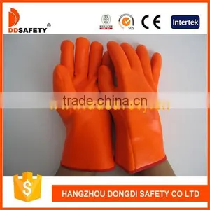 DDSAFETY 2017 Fluorescence Orange PVC Safety Glove thumbnail-1