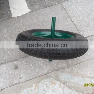 Air Wheel 14x4 Tool Cart Ues Wheels Rubber Wheel 4.00-8 With Steel Rim thumbnail-2