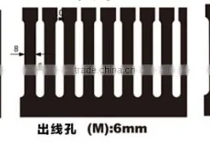 High Quality Insulation 40*30mm Gray Square PVC Wiring Duct thumbnail-2