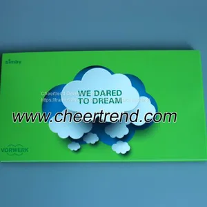 2017 Hot Selling 5 Inch LCD Video Brochure With Customized Design Green Color Printing Cover thumbnail-4