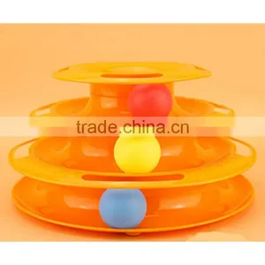 Kitty Cat Toy Cat Scratch Three-wheel Disc Play Ball Supplies Pet Cat Funny Cat Toy thumbnail-3