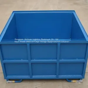 Industrial Rigid Pallet Stacking Coated Steel Storage Boxes thumbnail-1