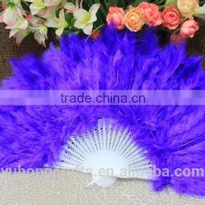 Hot Selling Plastic Turkey Feather Fan thumbnail-2