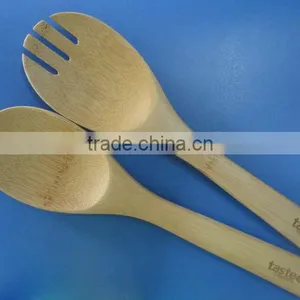 2017 TOTALLY NATURAL BAMBOO SALAD SERVING SET thumbnail-1