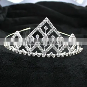 Rhinestone Party Crown Tiara Headbands thumbnail-2