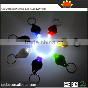 Plastic 40000mcd Mini LED Flashlight Keychain For Souvenirs And Gifts thumbnail-1
