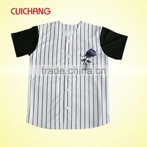Baseball Jersey,Wholesale Polyester/spandex Heat Transfer Printing Custom Design Fashion Custom Design Baseball Jersey thumbnail-1