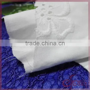 Lovely Birds and Flowers Embroidery Cotton Sheeting Lace Fabric for Dress thumbnail-6